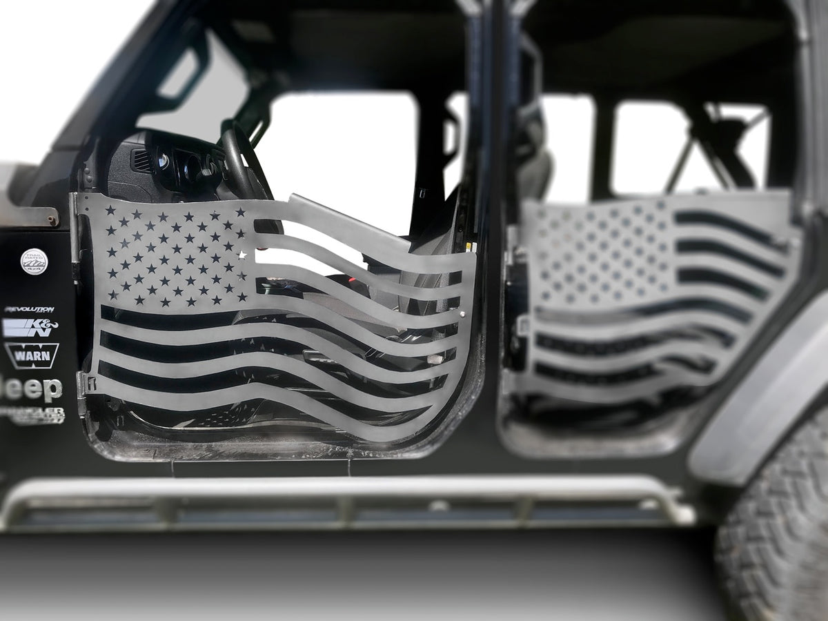 JL and JT Front Premium Flag Trail Doors - JT - Bare