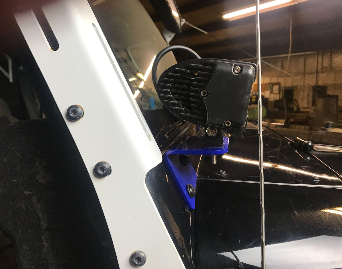 Steinjäger Exterior Accessories Wrangler JK 2007-2018 Light Mounts Lower Windshield Bare
