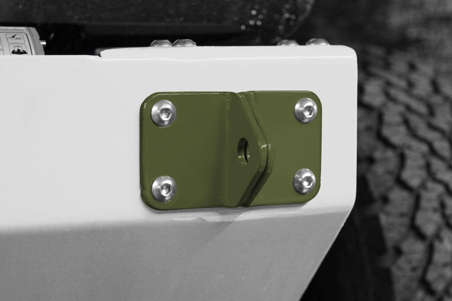 Steinjäger Recovery and Towing Wrangler JK 2007-2018 D-Ring Mounting Brackets Locas Green