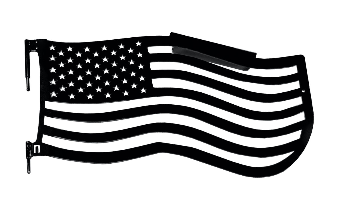 Steinjäger Doors Wrangler JL 2018 to Present Trail, American Flag Design Front Doors Bare