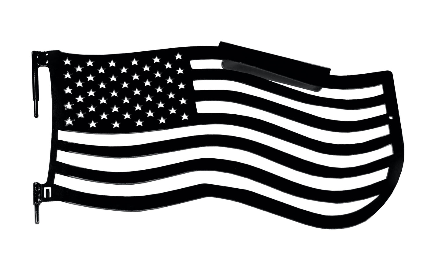 Steinjäger Doors Wrangler JK 2007-2018 Trail, American Flag Design Front Black