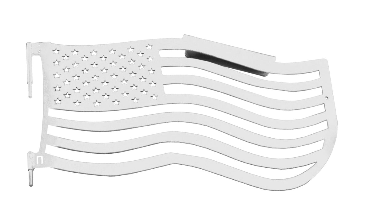JK Front Premium Flag Trail Doors - Cloud White