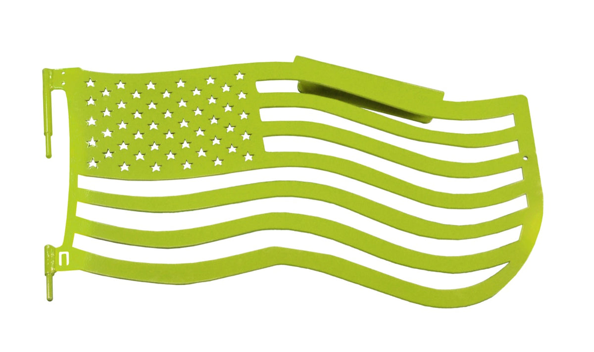 JK Front Premium Flag Trail Doors - Gecko Green