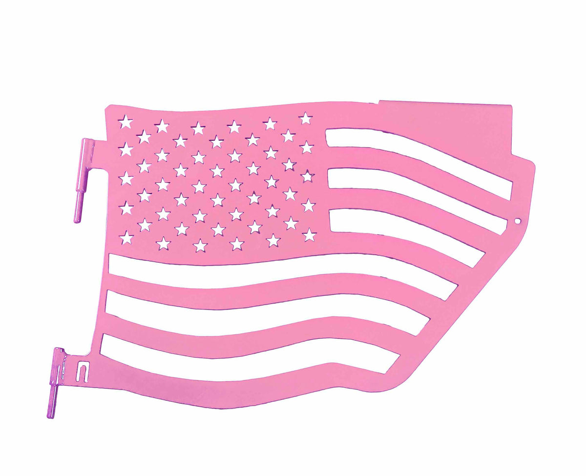 Steinjäger Doors Wrangler JK 2007-2018 Trail, American Flag Design Rear Pinky