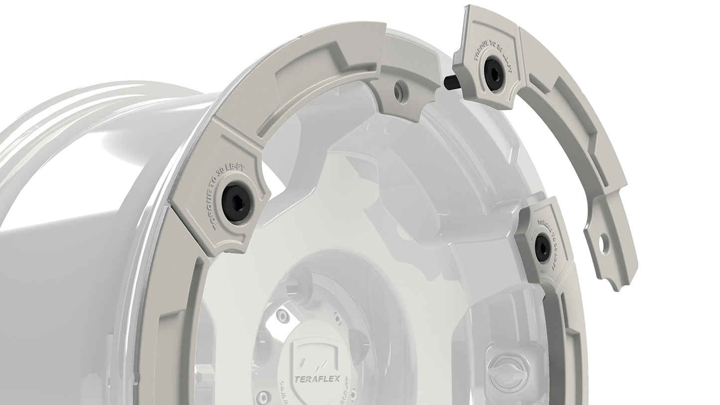 Modular Rash Ring Kit w/ Hardware White 6-Spoke TeraFlex