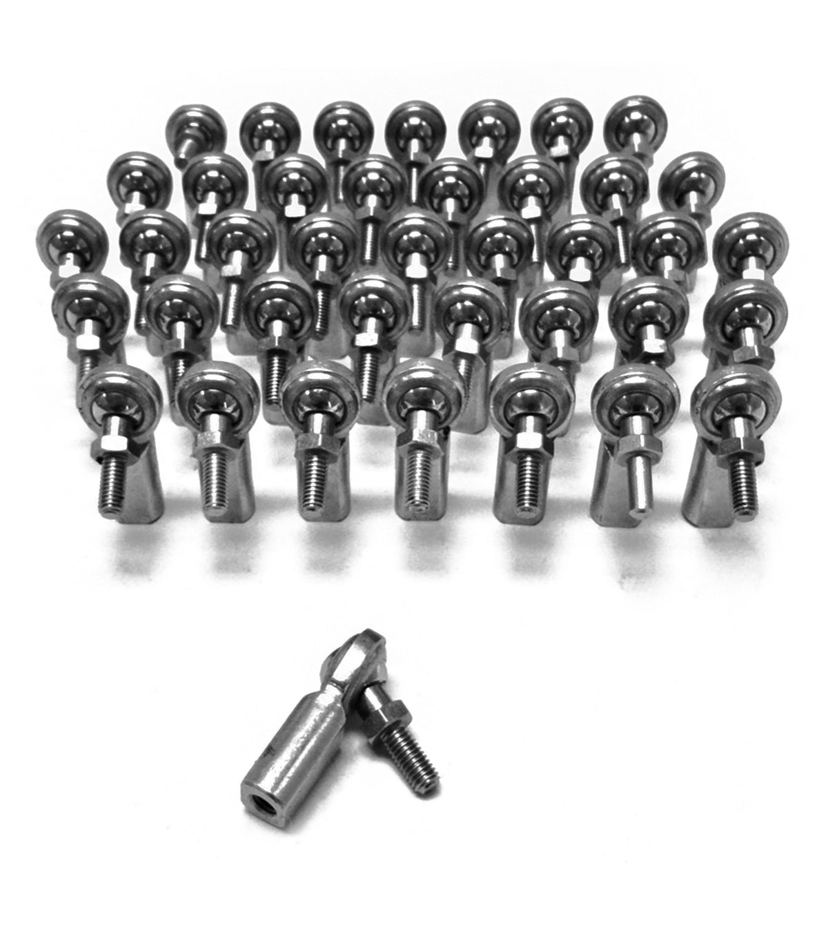 Rod Ends - Inch Female - Steel Housing, 2 Piece - 3/8-24 RH Studded - 40 Pack