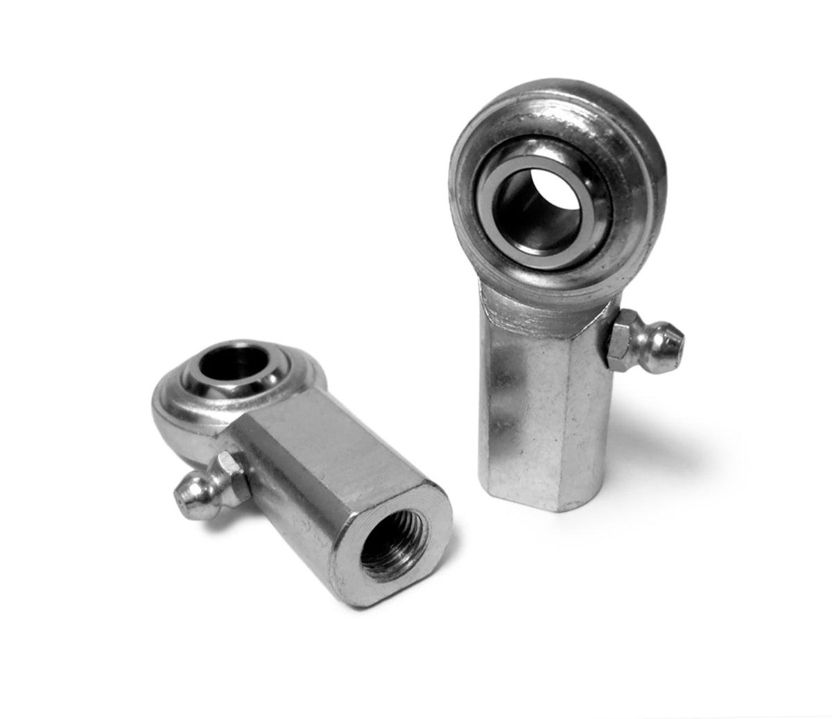 Rod Ends - Inch Female - Steel Housing, 2 Piece - 3/4-16 RH with Zerk - 2 Pack