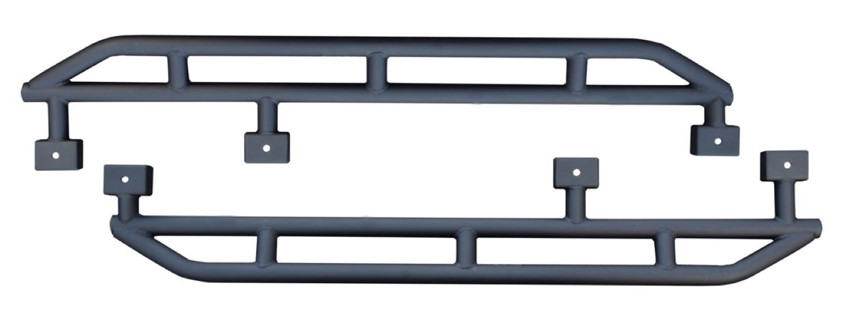 JKU Heavy-Duty Rock Slider Kit - Texturized Black