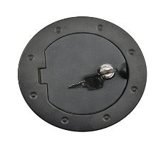 Steinjäger Exterior Accessories Wrangler JK 2007-2018 Gas Cap Locking Black Aluminum