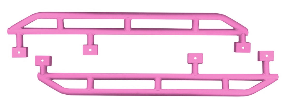 JKU Heavy-Duty Rock Slider Kit - Pinky