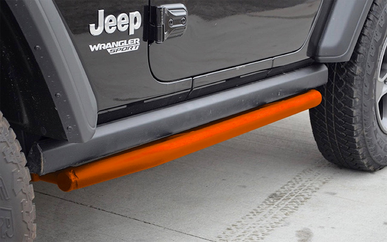 Steinjäger Armor Wrangler JL 2018 to Present Rock Sliders 2 Door JL Fluorescent Orange