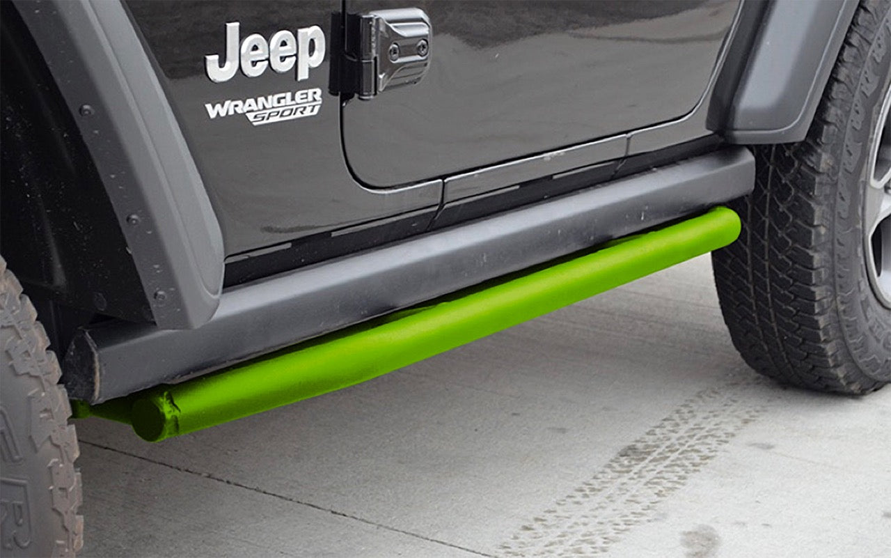 Steinjäger Armor Wrangler JL 2018 to Present Rock Sliders 2 Door JL Neon Green
