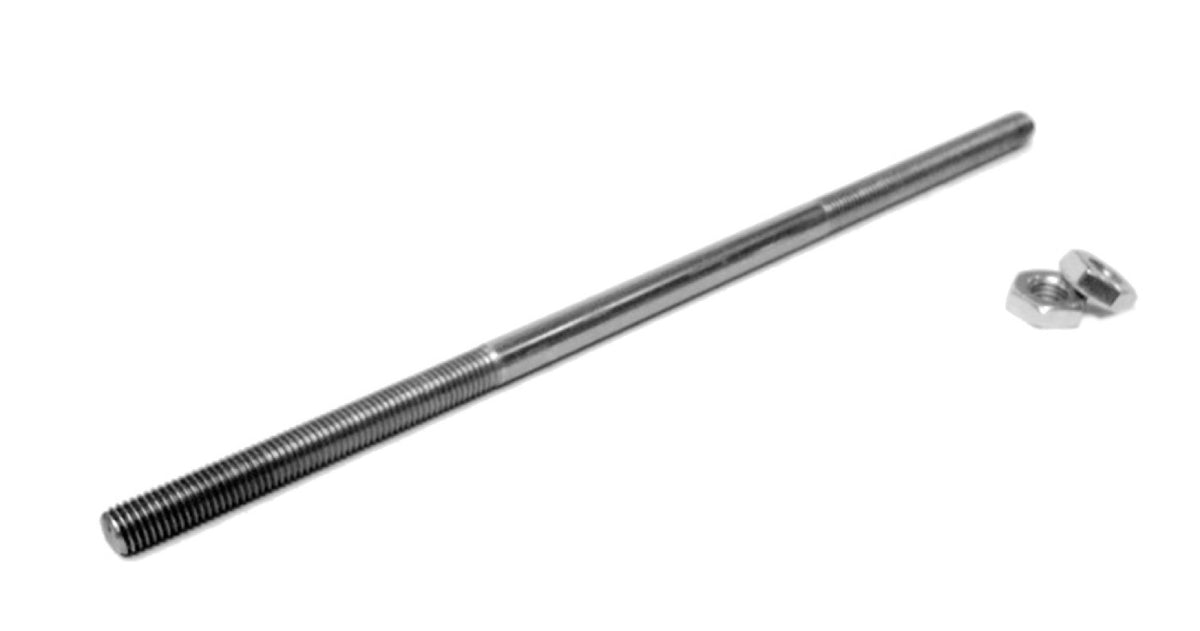 Linkage Rods - Threaded Rods with Nuts - 5/16-24 - Plated Zinc Yellow - 4.00 Inches Long