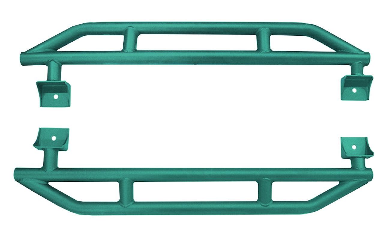 Steinjäger Armor Wrangler JK 2007-2018 Rock Sliders 2 Door Teal