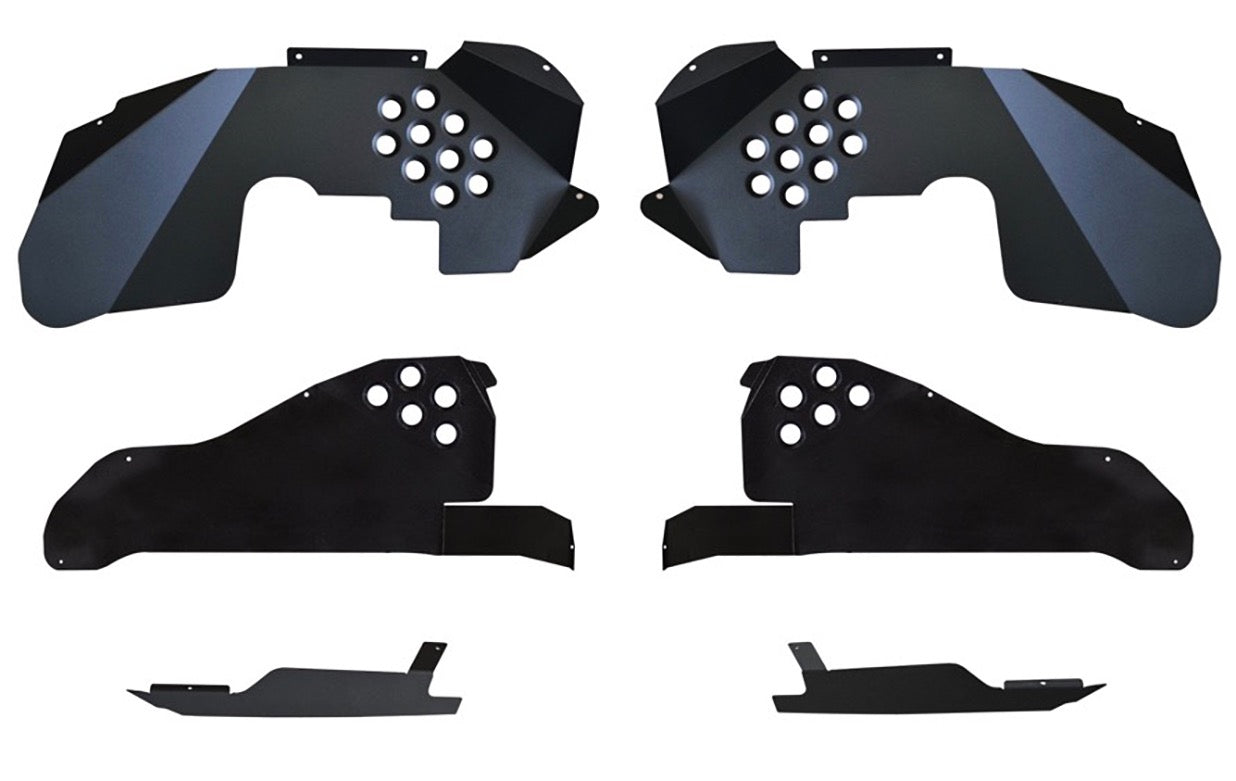 Steinjäger Fenders Wrangler JK 2007-2018 Inner Full Kit, Fronts, Rears, Front Inserts Black