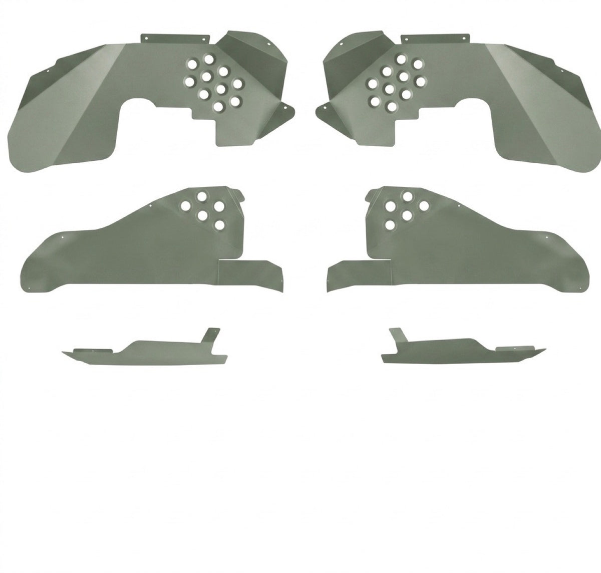 JK JKU Full Inner Fender Kit Falcon - Locas Green