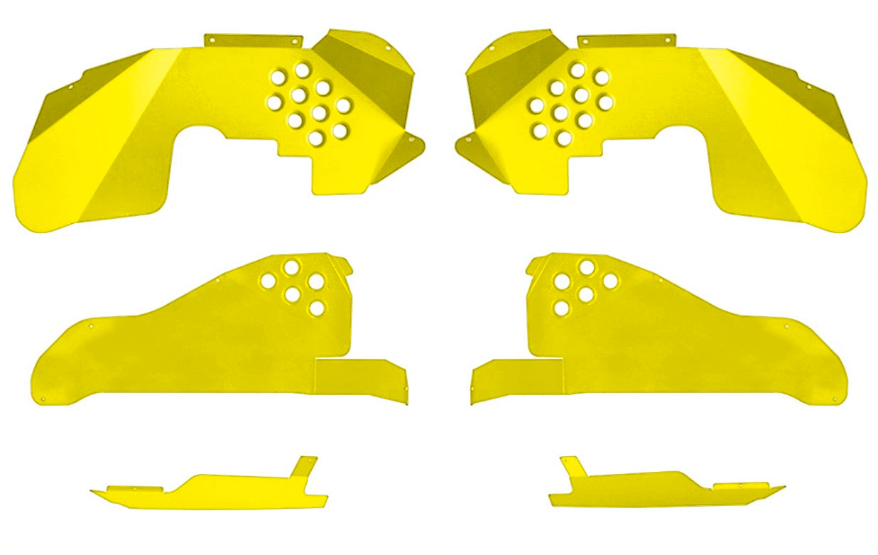 Steinjäger Fenders Wrangler JK 2007-2018 Inner Full Kit, Fronts, Rears, Front Inserts Neon Yellow