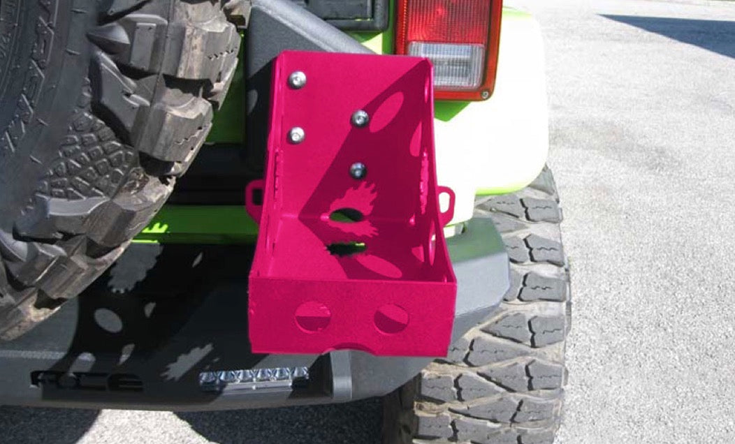 Steinjäger Bumpers Wrangler JL 2018 to Present Jerry Can Holder Hot Pink