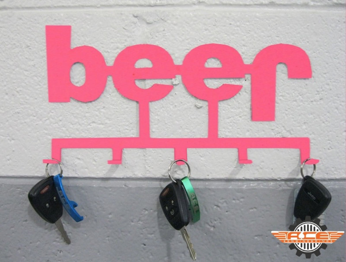 Ace Beer Key Holder - Wrangler JL - Hot Pink