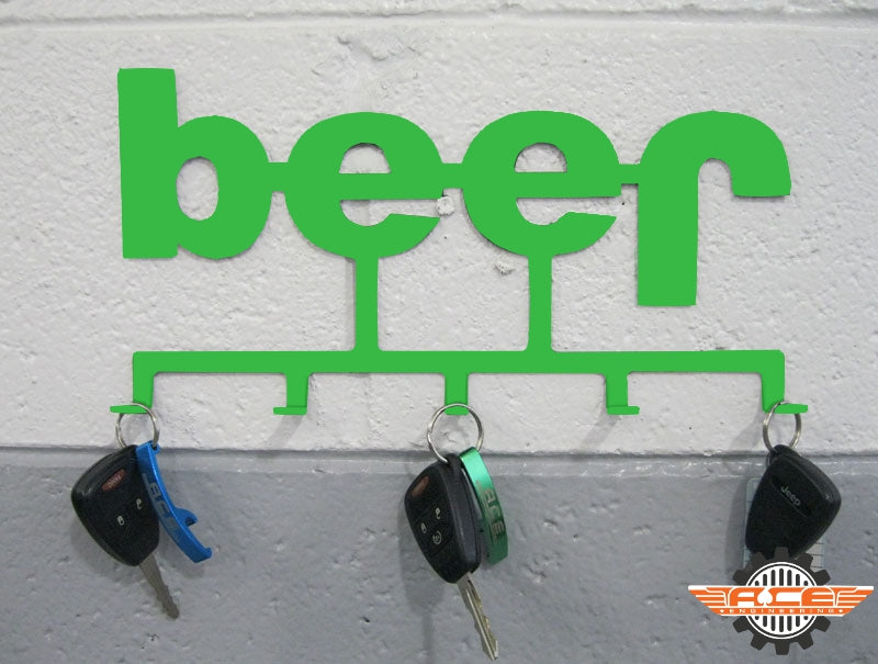 Steinjäger Interior Accessories Wrangler JL 2018 to Present Key Holder Beer Neon Green