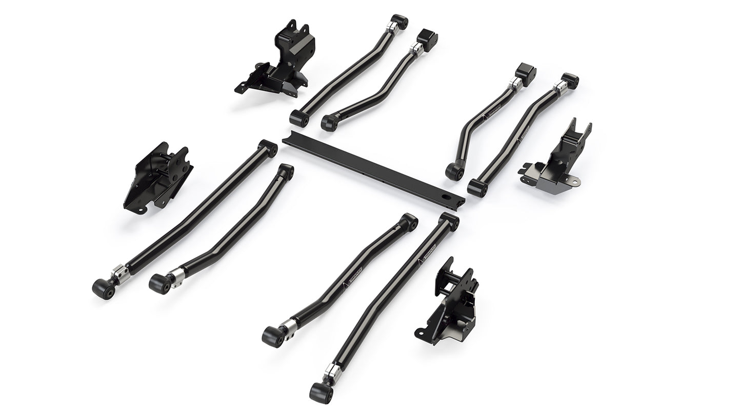 18-Up Wrangler JL 2 Door Alpine Long Arm & Bracket Kit 8-Arm 3-6 Inch Lift TeraFlex