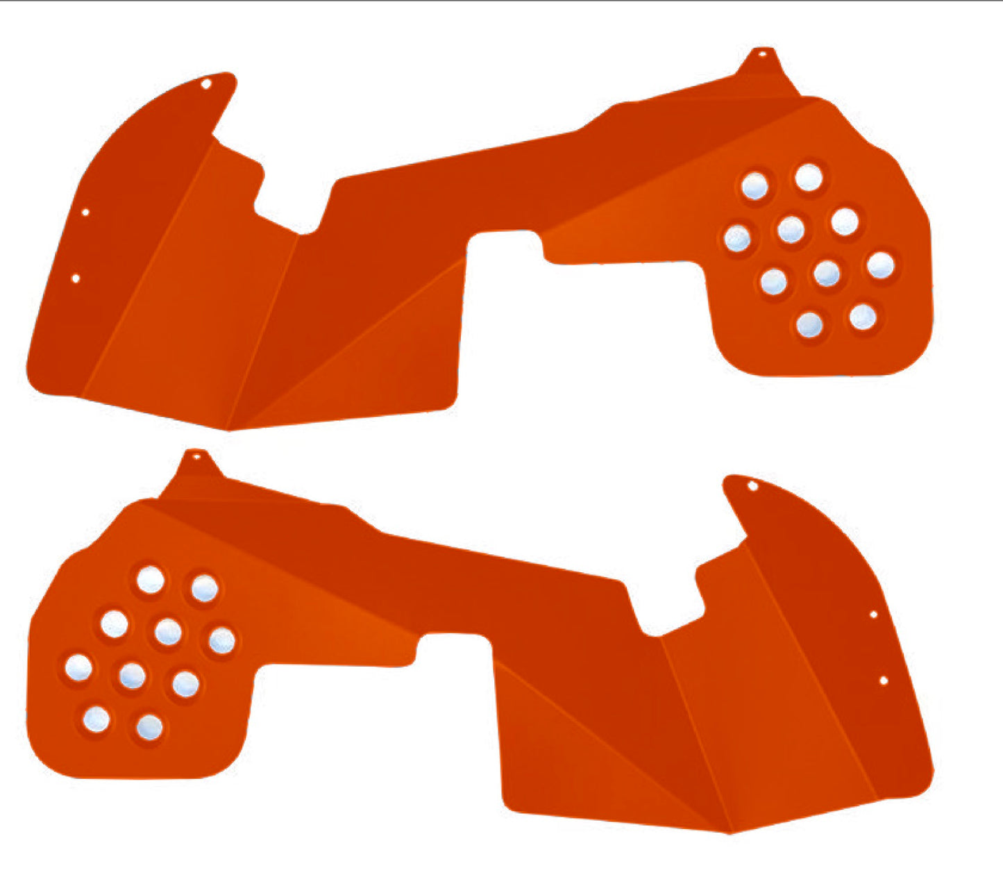 Steinjäger Fenders Wrangler JL 2018 to Present Inner Front Only Fluorescent Orange
