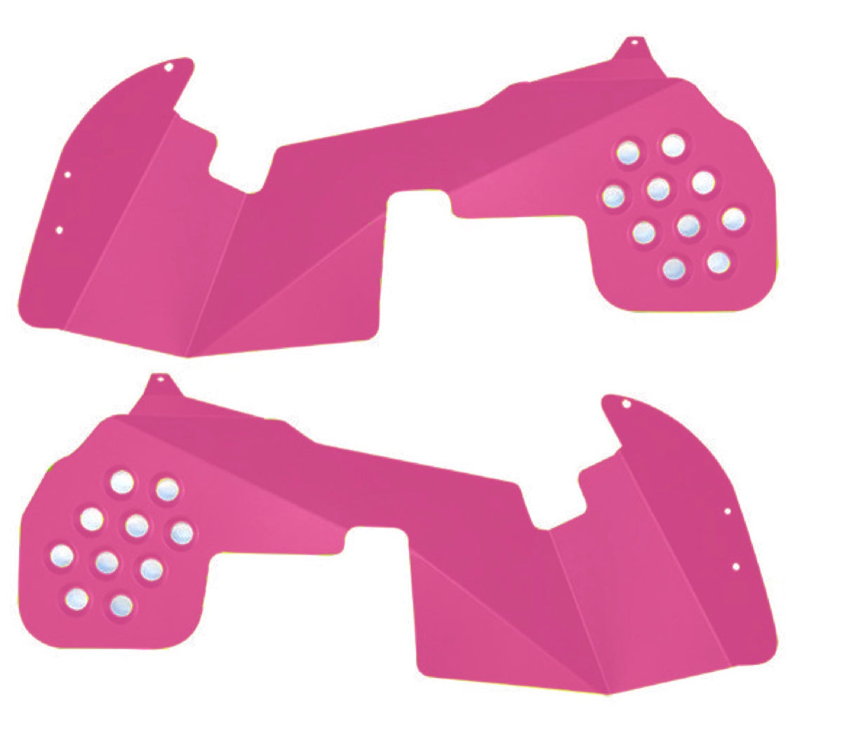 JL JLU Ace Front Inner Fender Kit - Hot Pink