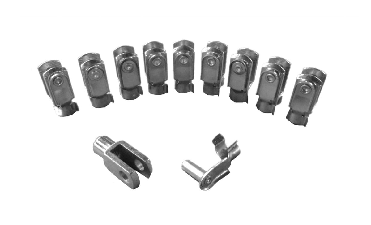 Female Clevises - M6 x 1.00 RH - 6 x 24 Design - Go Kart Brake Clevis - Chrome-Plated Chrome Moly
