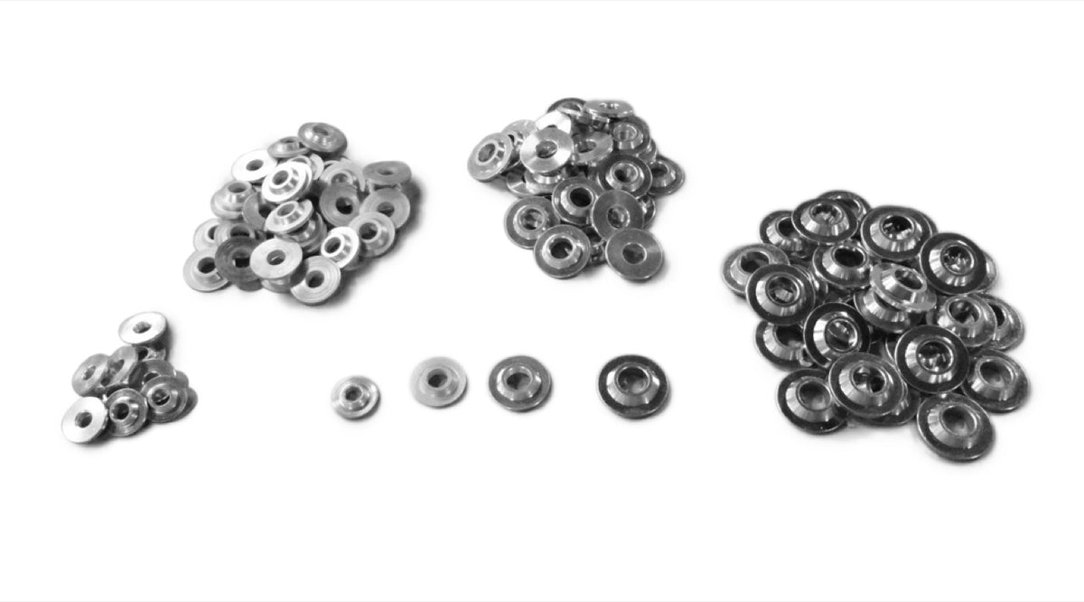 Rod End Spacers - Washer Style - 1/4 and 5/16 and 3/8 and 7/16 Kit