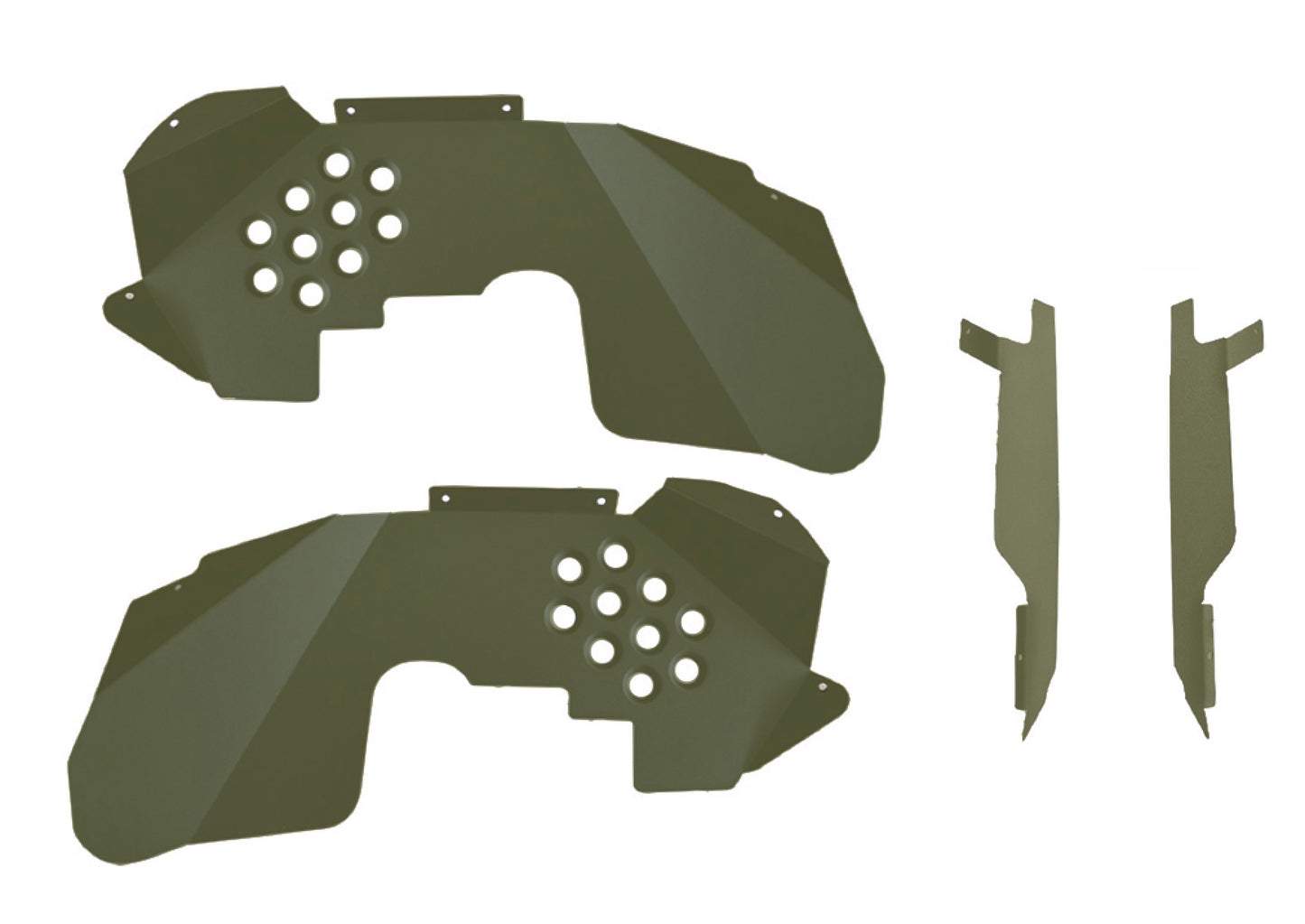 Steinjäger Fenders Wrangler JK 2007-2018 Inner Front and Inserts Locas Green