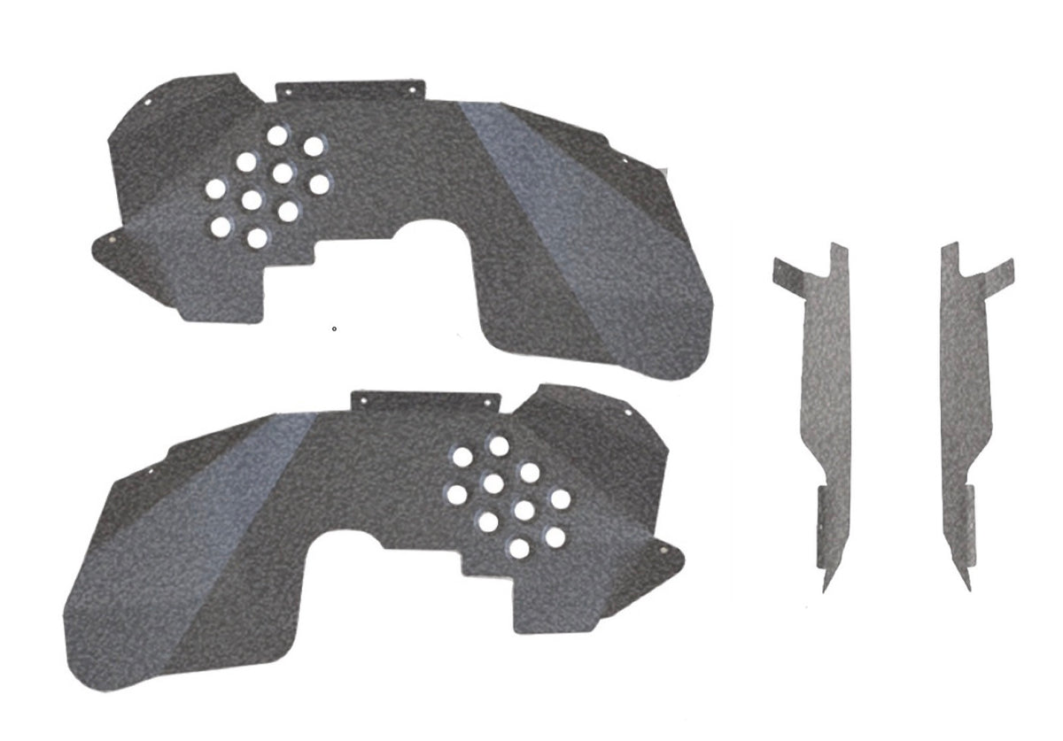 JK Ace Inner Fenders Front and Insert Kit - Gray Hammertone