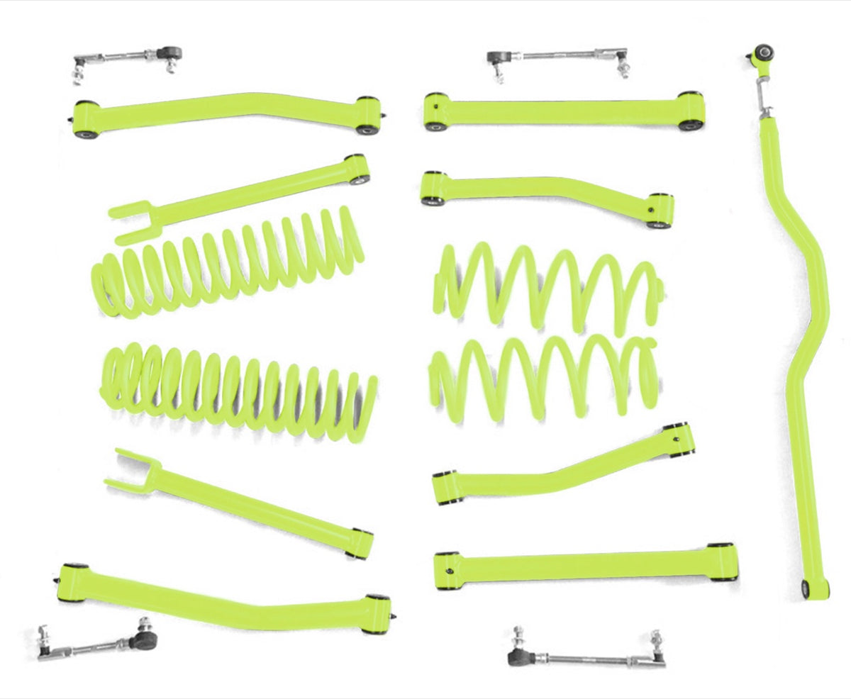 JK 2.5-Inch Lift Kit - Style 24-A - Gecko Green
