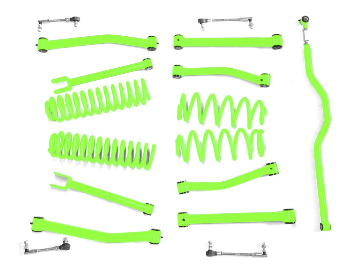 JK 2.5-Inch Lift Kit - Style 24-A - Neon Green