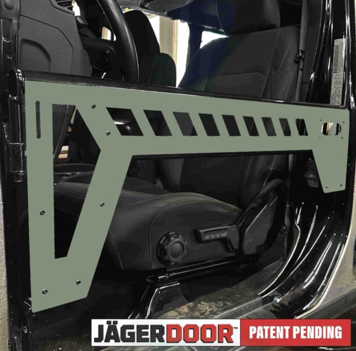 JagerDoor Front for Jeep JT, JL, JK - Gladiator JT - Locas Green