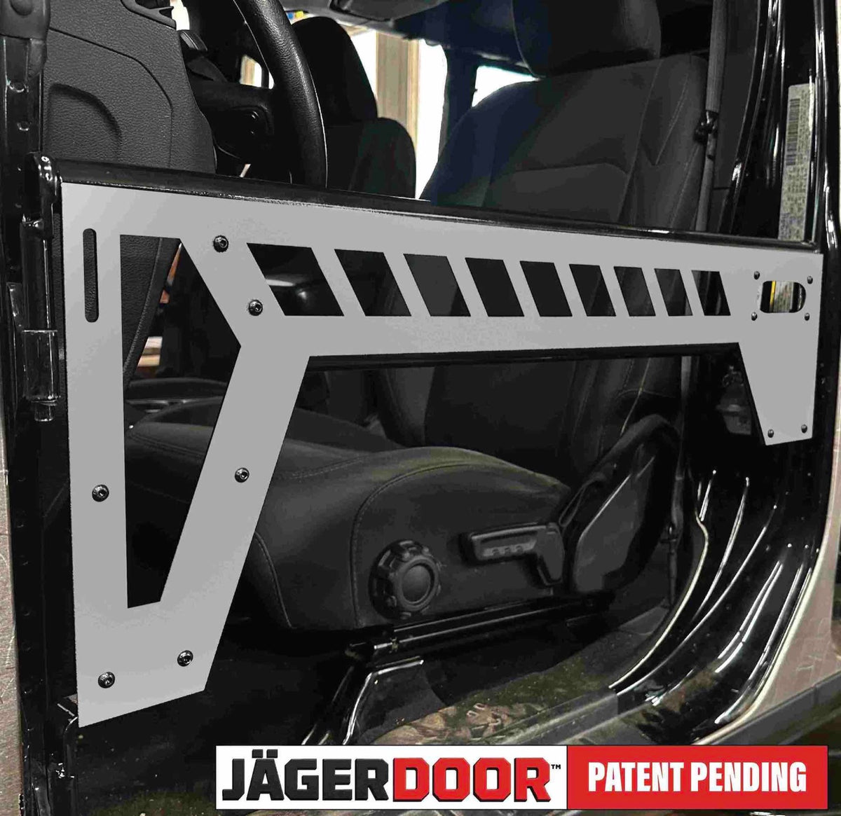 JagerDoor Front for Jeep JT, JL, JK - Wrangler JL - Gray Hammertone
