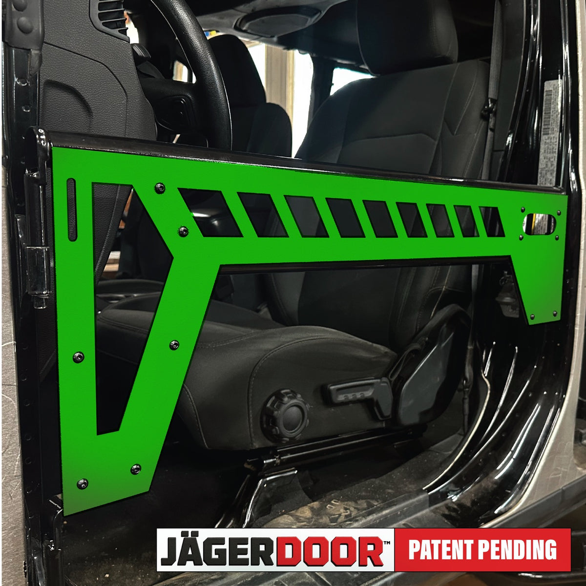 JagerDoor Front for Jeep JT, JL, JK - Gladiator JT - Neon Green
