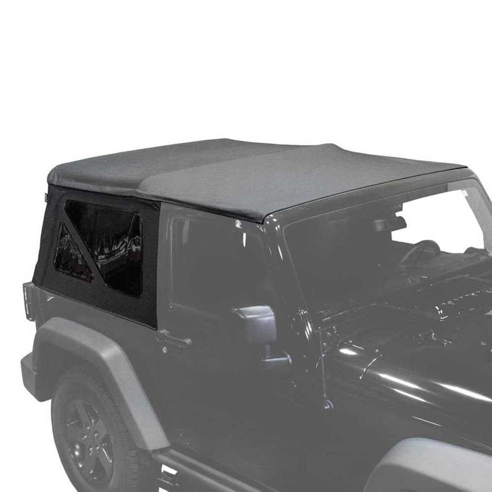 King 4WD Replacement Soft Top - Black Diamond - JK 2 Door