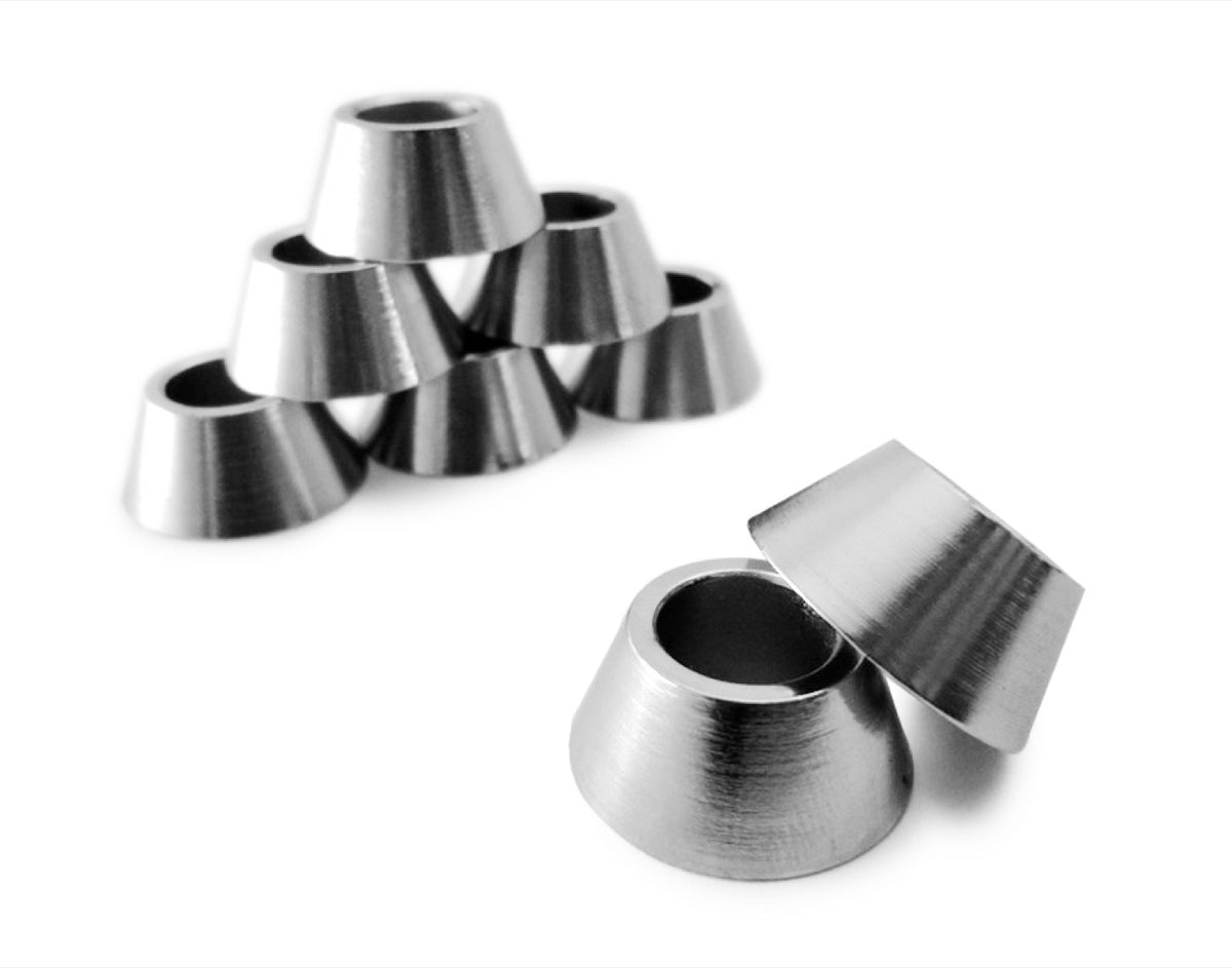 Rod End Spacers - Cone Style - 7/16 Bore - 8 Pack