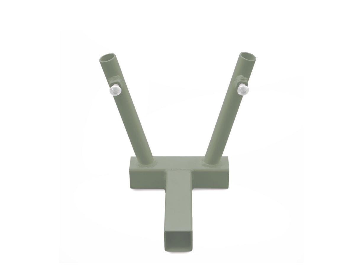 Dual Flag Hitch Mount Kit - Wrangler JK - Locas Green