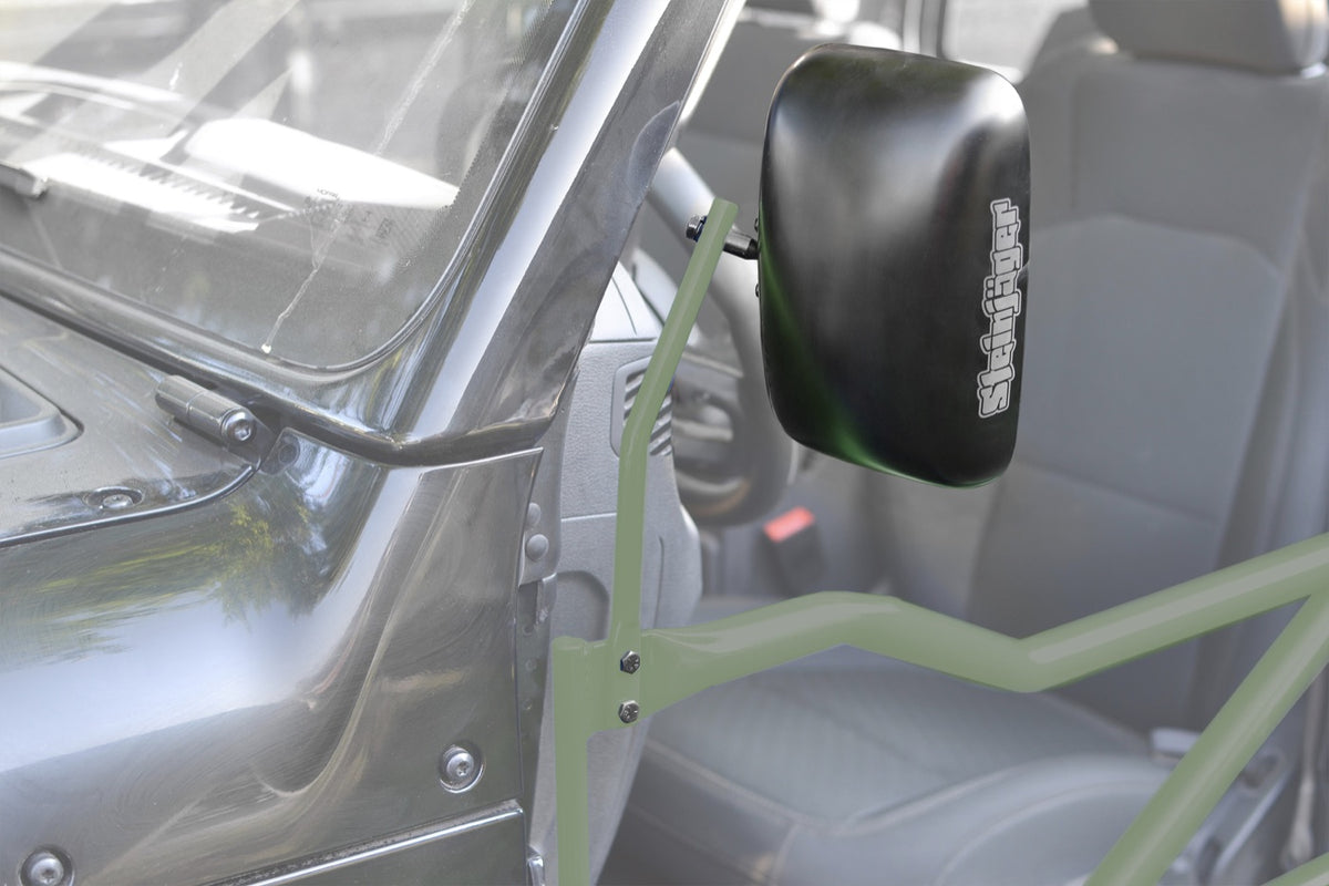 JK, JL and JT Tube-Door Mirror Kits - Gladiator JT - Locas Green
