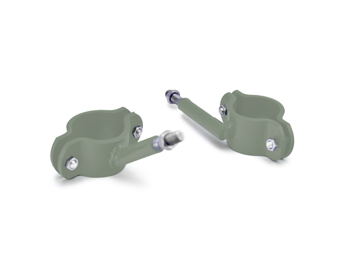 LJ Roll-Bar High-Lift Jack Mounts - Locas Green
