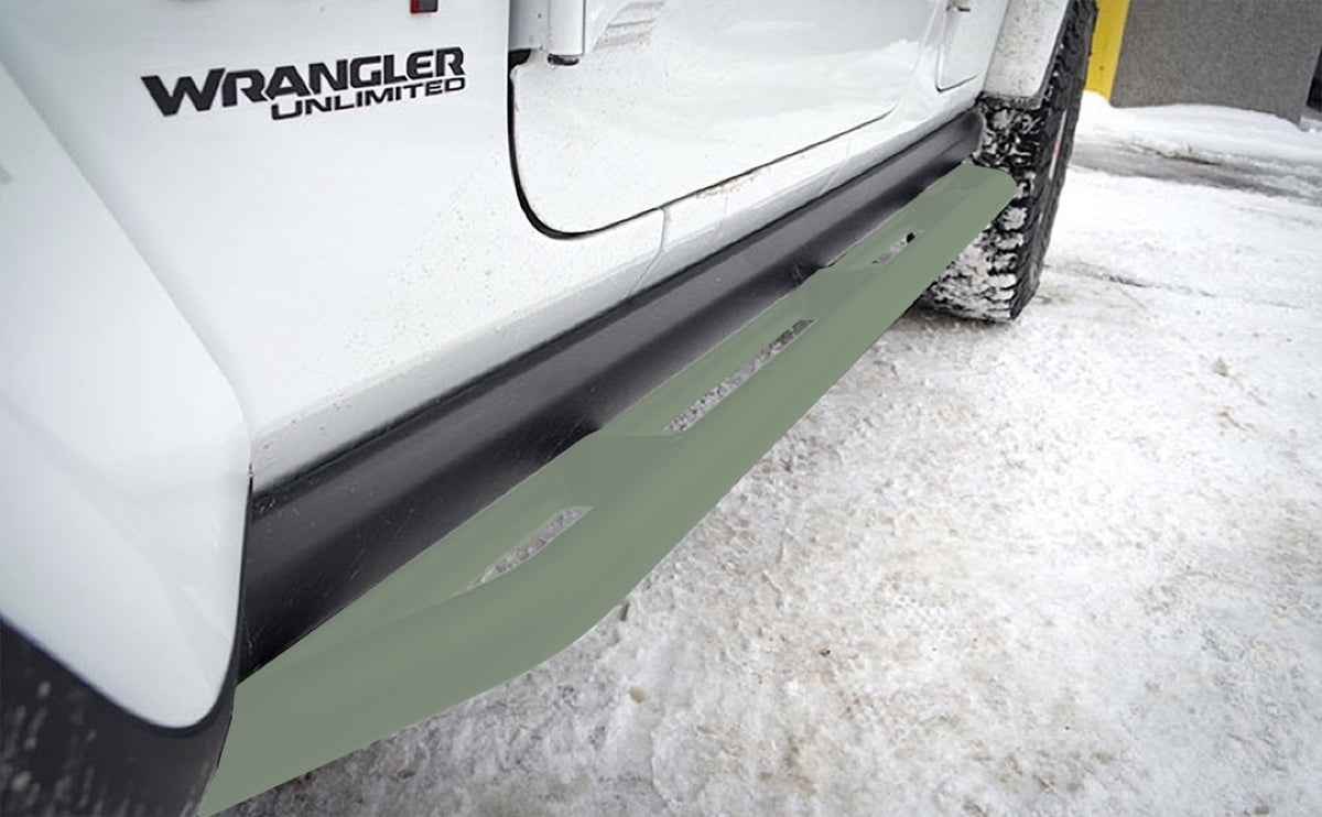 JLU Rock Slider Kit - Locas Green