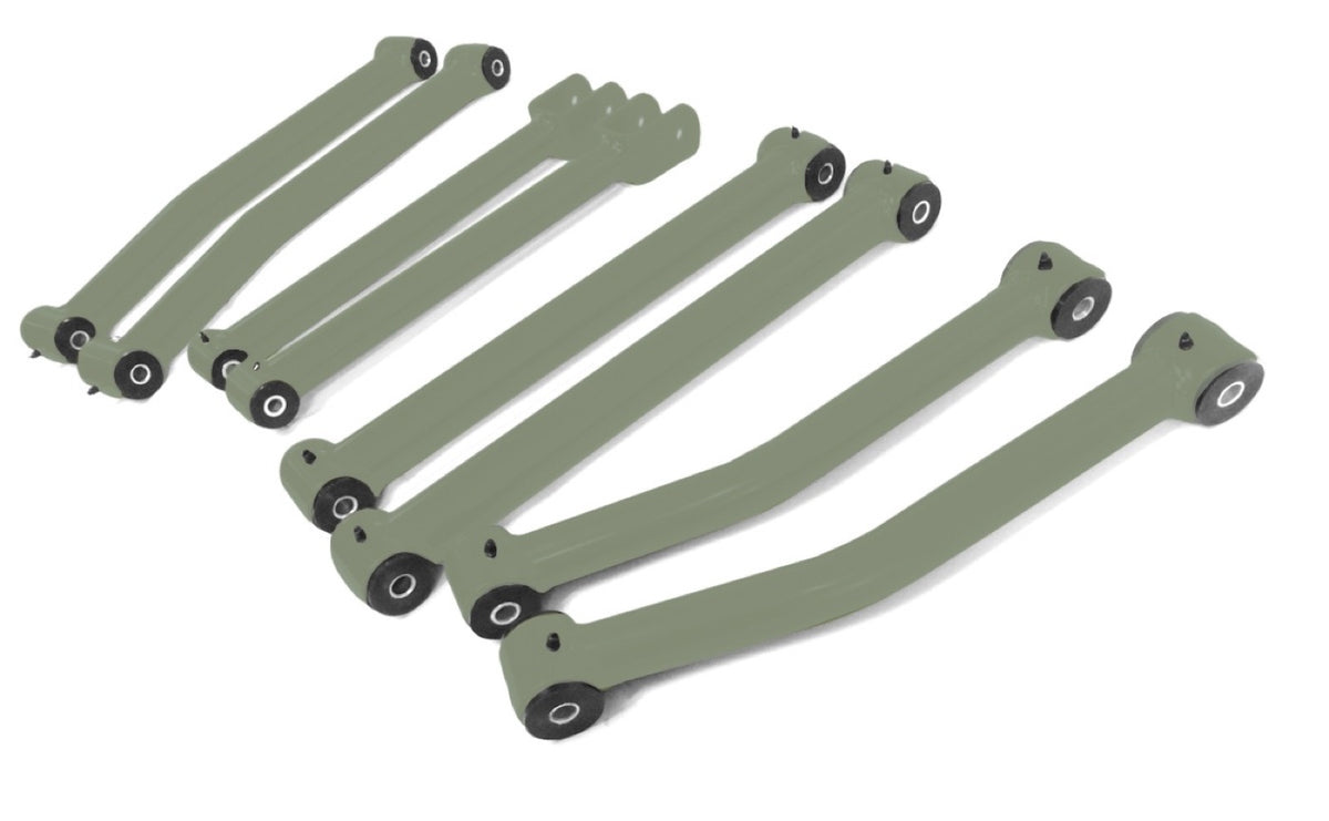 JK Full Control Arm Kit 2.5 to 4.0 inch Lift - 2.5-4.0 Inch Lift Locas Green