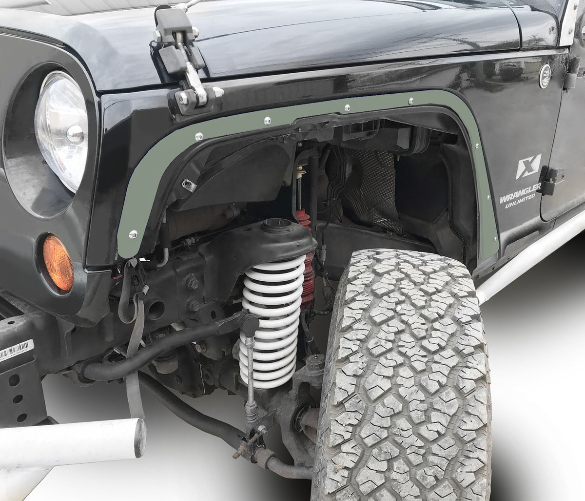 JK Front Fender Delete Kit - Locas Green