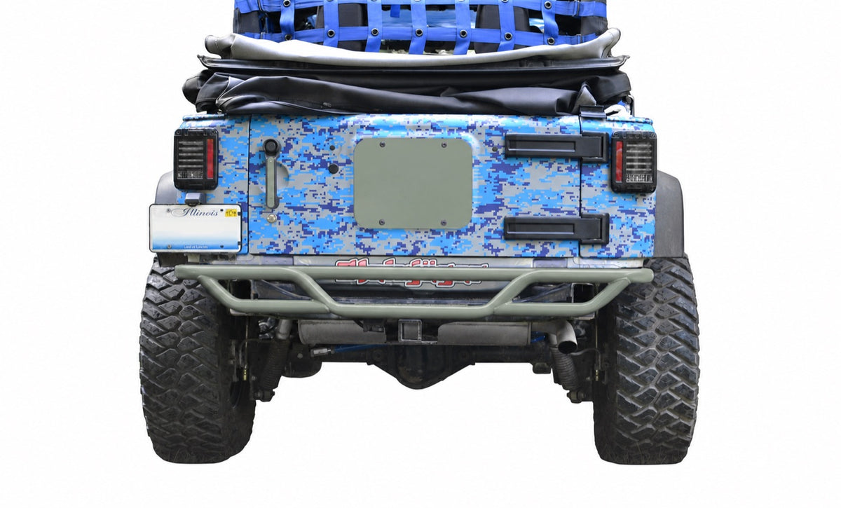 JK Tube-Style Rear Bumper - Locas Green