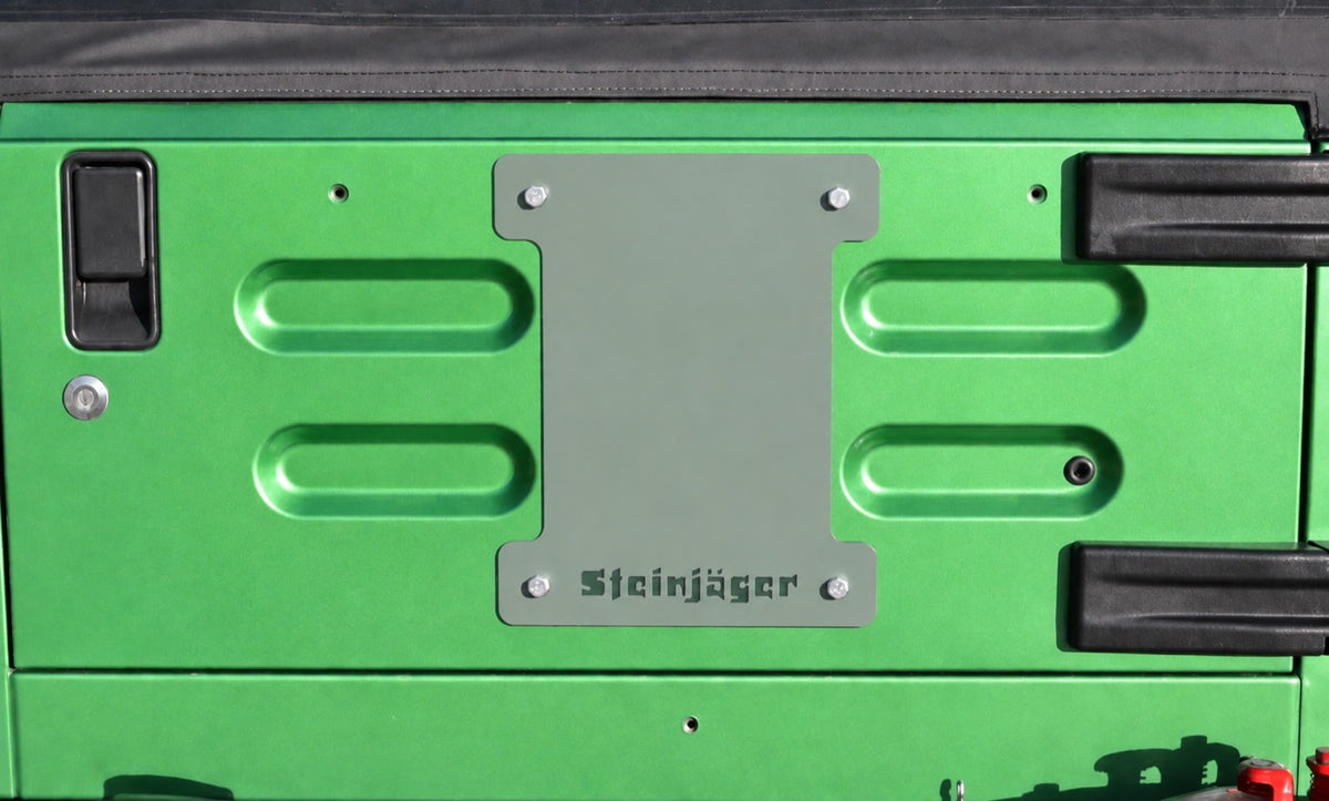 TJ Spare-Tire Delete Plate - Locas Green