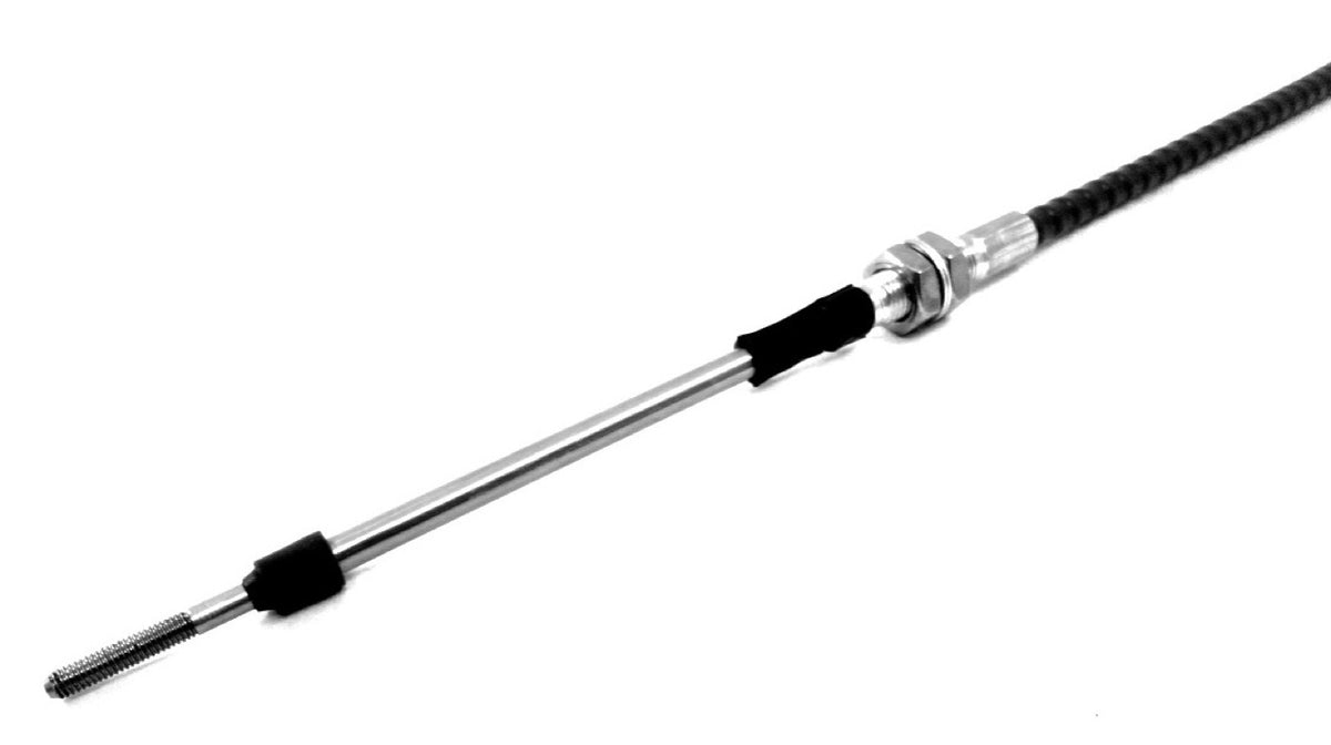 Universal Push-Pull Cables - 1/4-28 - 48 inches long - Bulkhead Style - High Performance - 1-Inch Travel