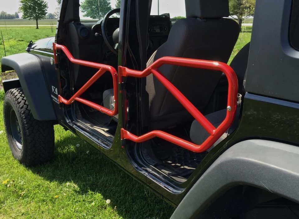 Steinjäger Doors Wrangler JK 2007-2018 Trail, Tubular Style Front and Rear Doors Red Baron