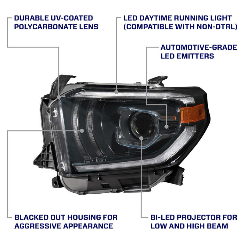 2014-2021 Toyota Tundra LED Projector Headlights Pair Form Lighting