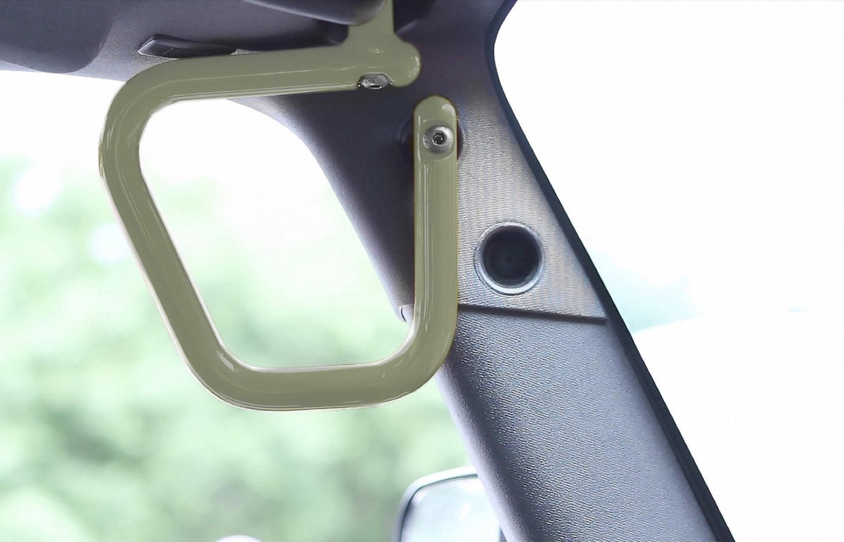 JK Rigid Grab-Handle Kits - Front - Locas Green